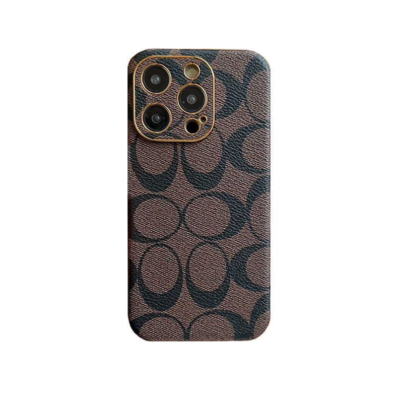 Klassisk iPhone Case Læder Light Brow -QBK240513