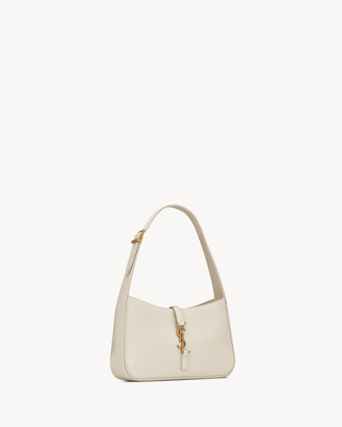 Saint Laurent Le 5 à 7 Laklæder Hobo – Burgundy Elegance