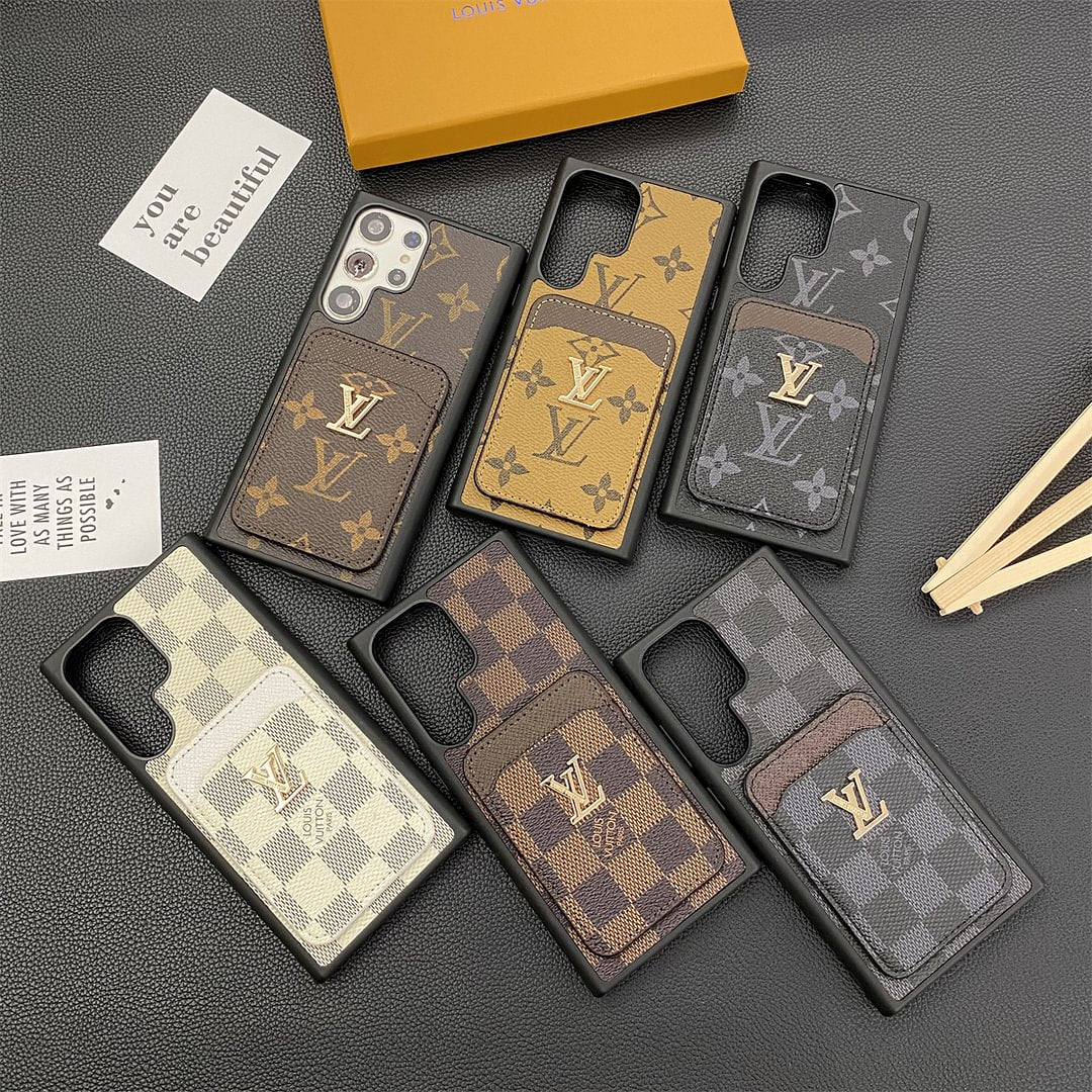 SAMSUNG GALAXY PETITE MALLE TELEFON CASKER KORTHOLDER MONOGRAM LÆRD