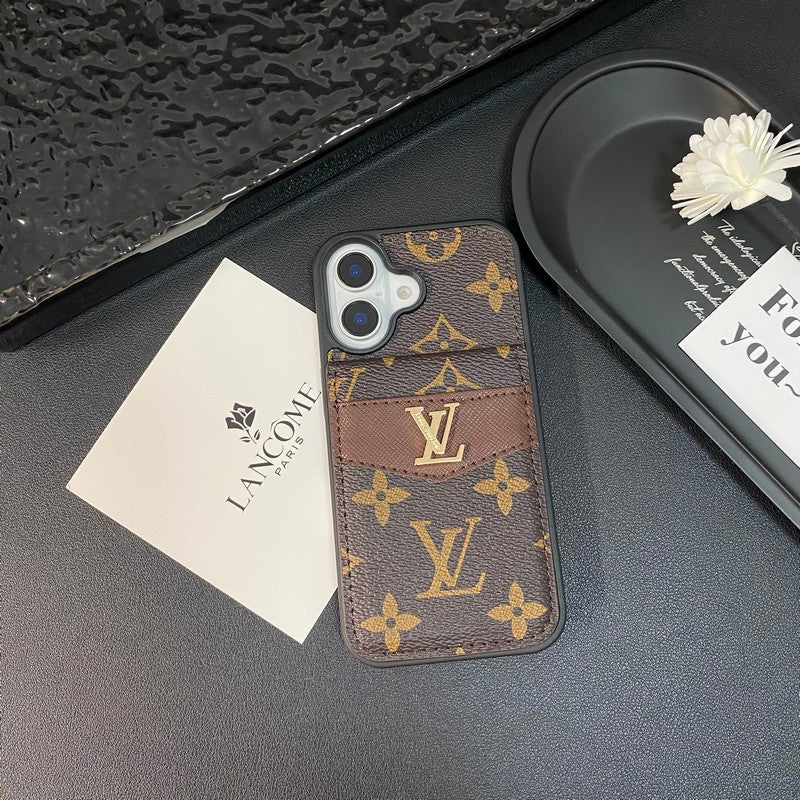 Luksus korttaske Klassisk farve iPhone etui