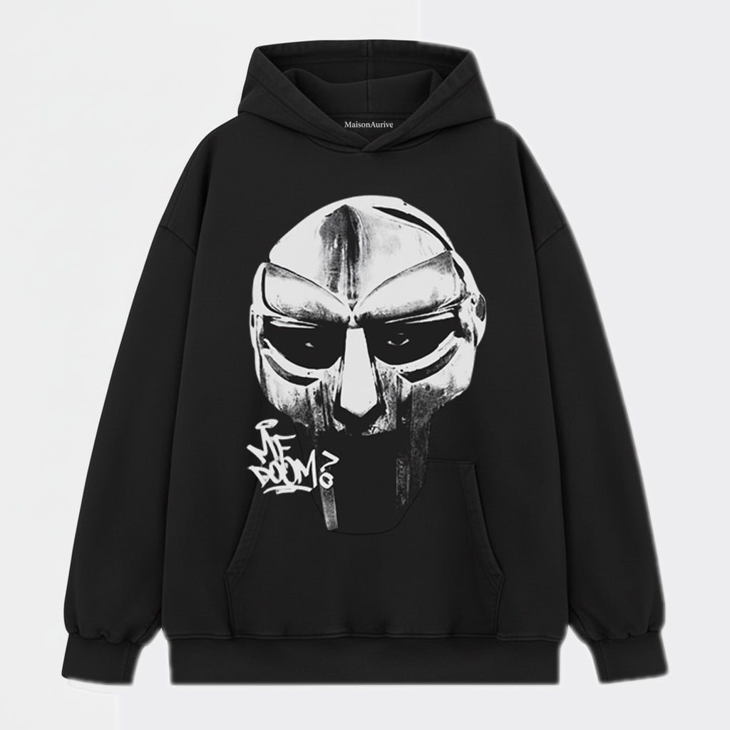 MaisonAurive ウォッシュド ヒップホップ T シャツ – ブラック |ホワイト |ウォーターウォッシュド グレー - ヒップホップ マスク グラフィック