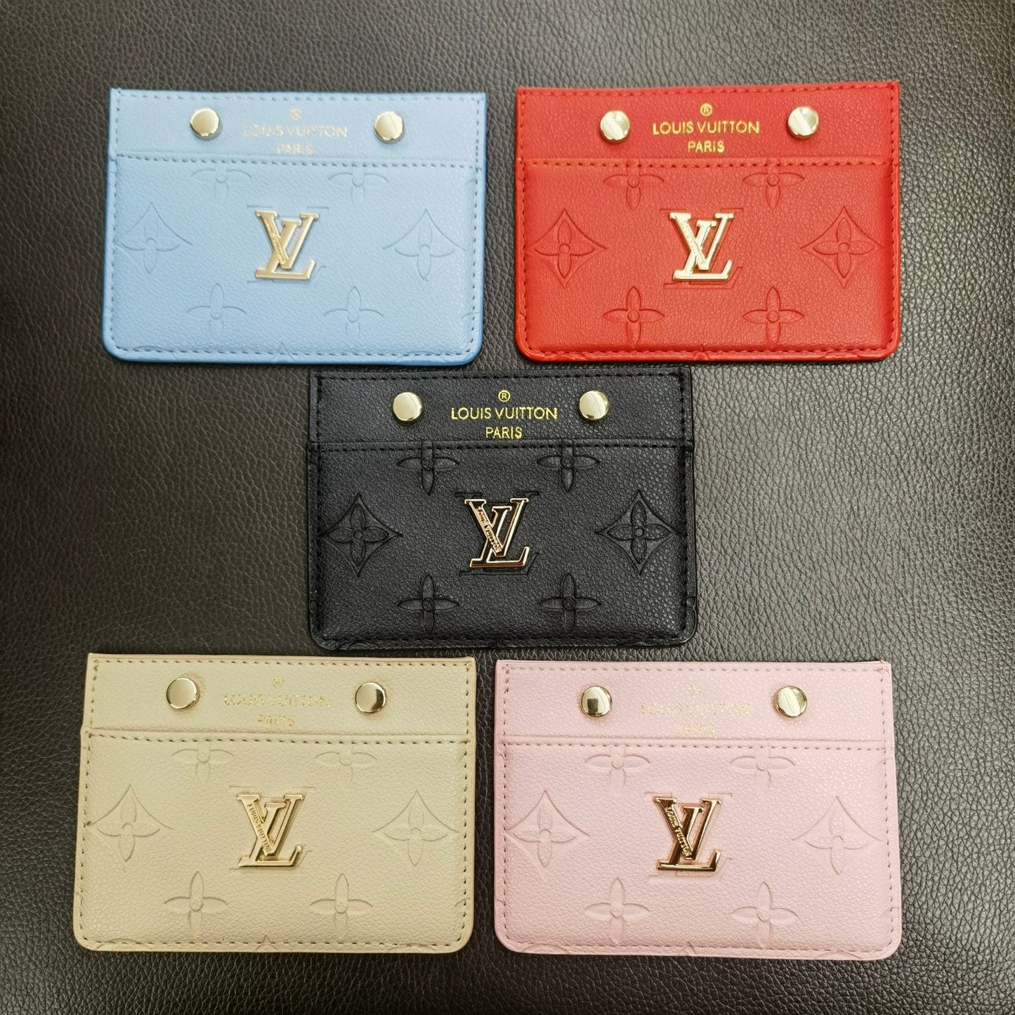 Portefeuille fin avec porte-cartes Lou Signature