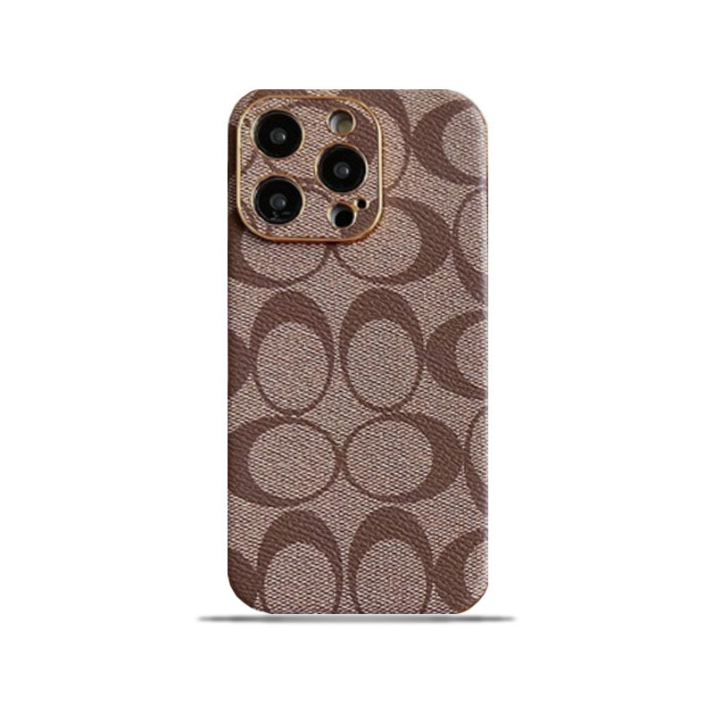 Klassisk iPhone Case Læder Light Brow -QBK240513