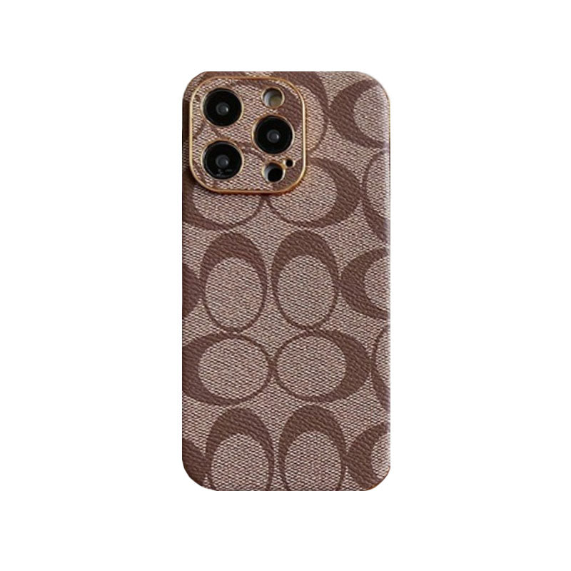 Klassisk iPhone Case Læder Light Brow -QBK240513