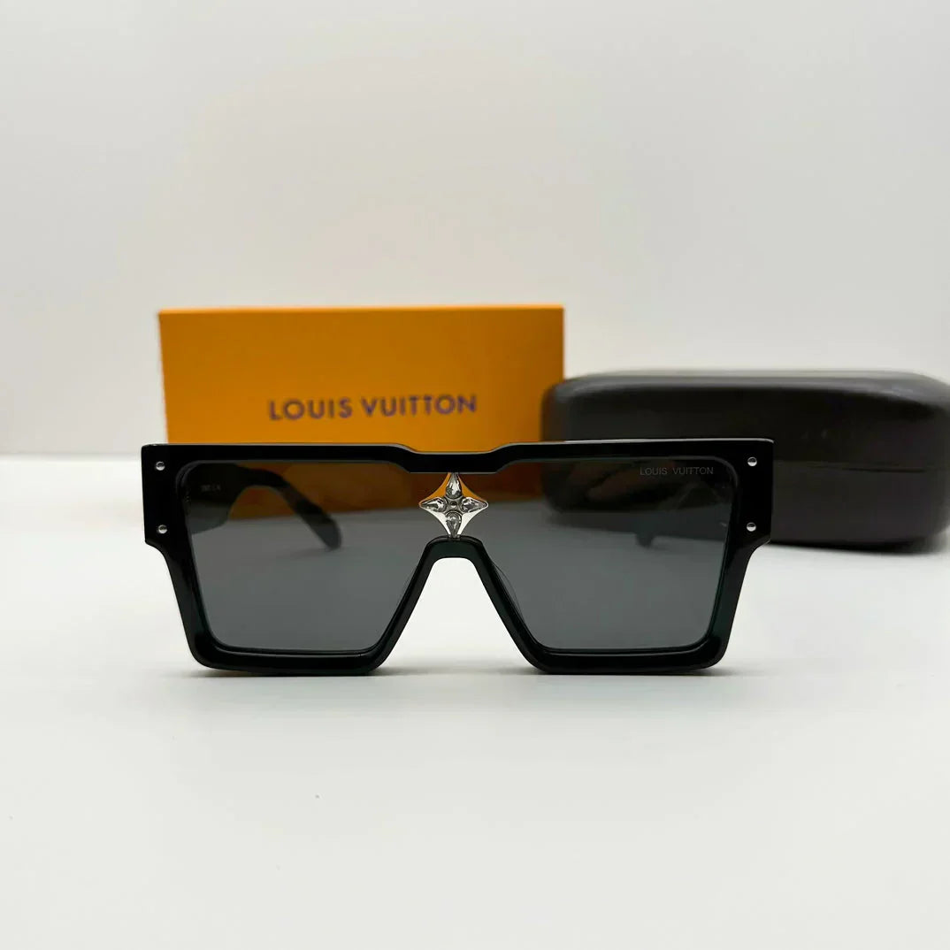 Lunettes de soleil de luxe à grande monture L-009