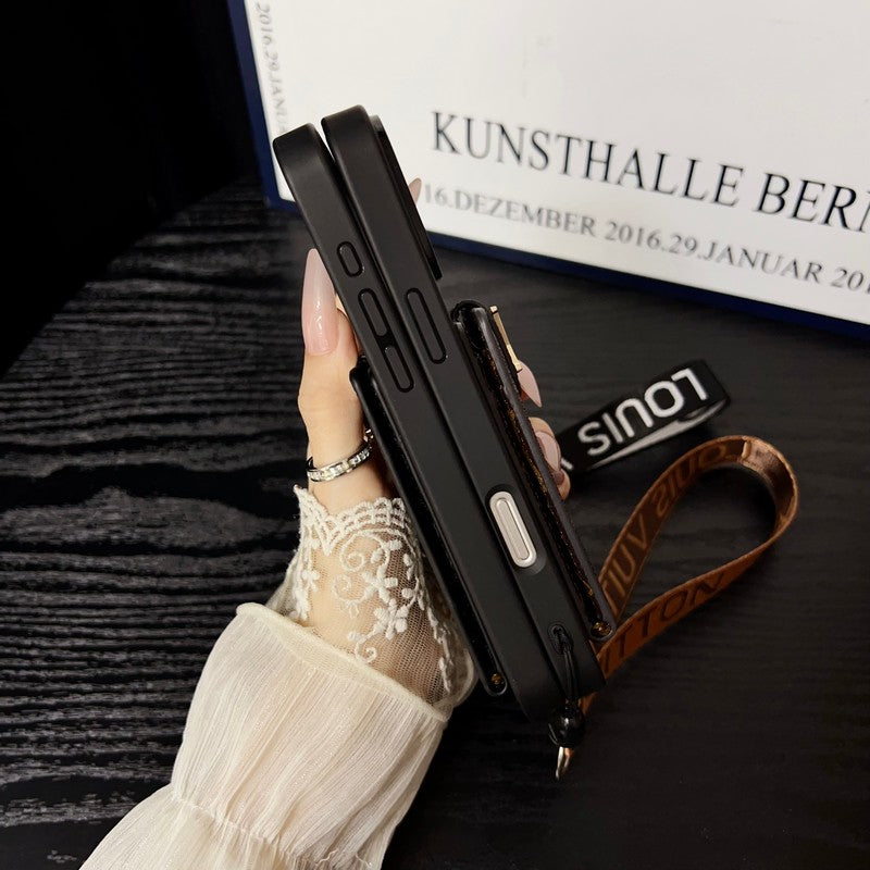 Luksus klassisk farve Crossbody iPhone etui