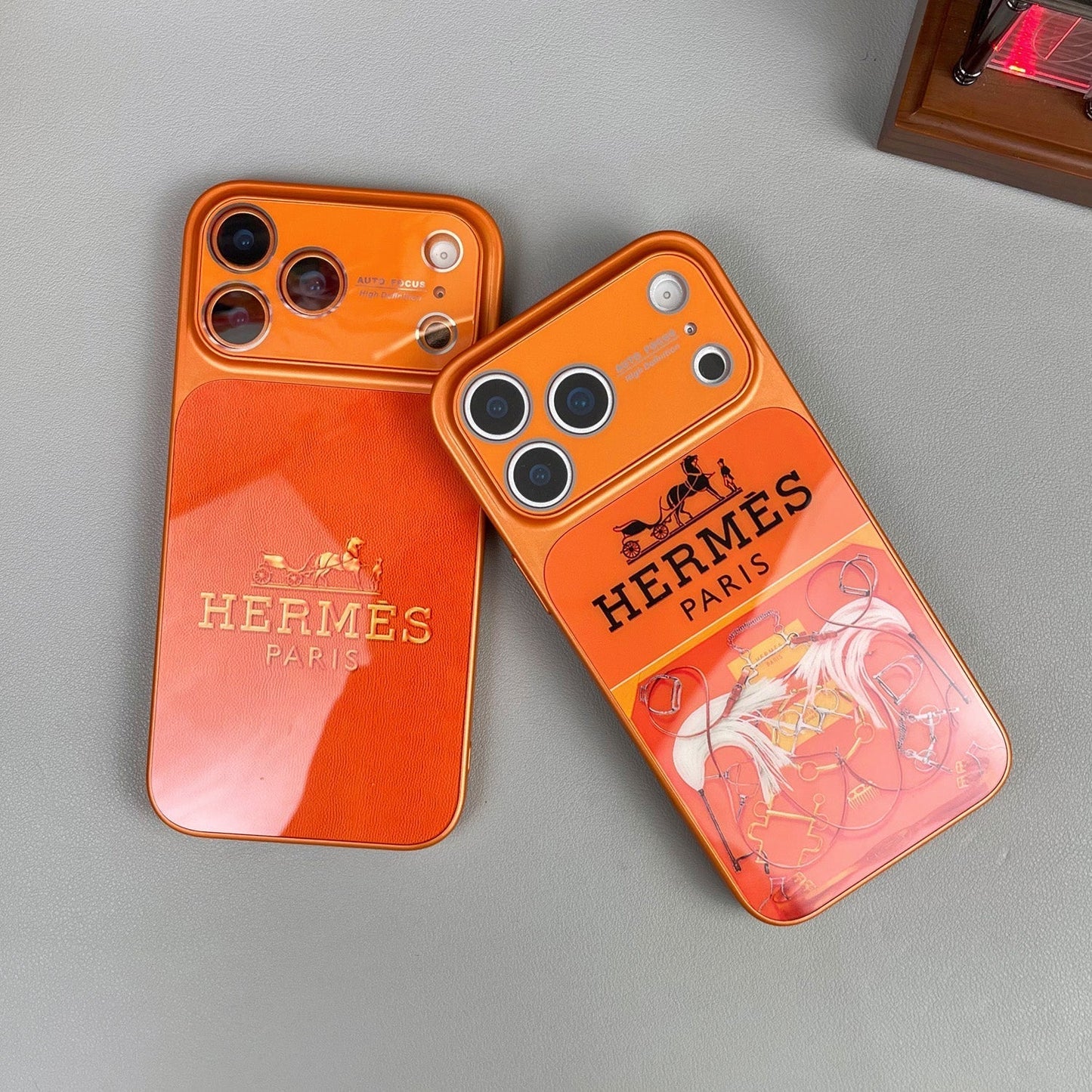 H Luxury Orange Series iPhone etui