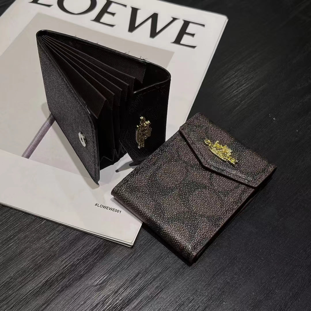 Portafogli porta carte di lusso ispirati a MK & CO con monogramma