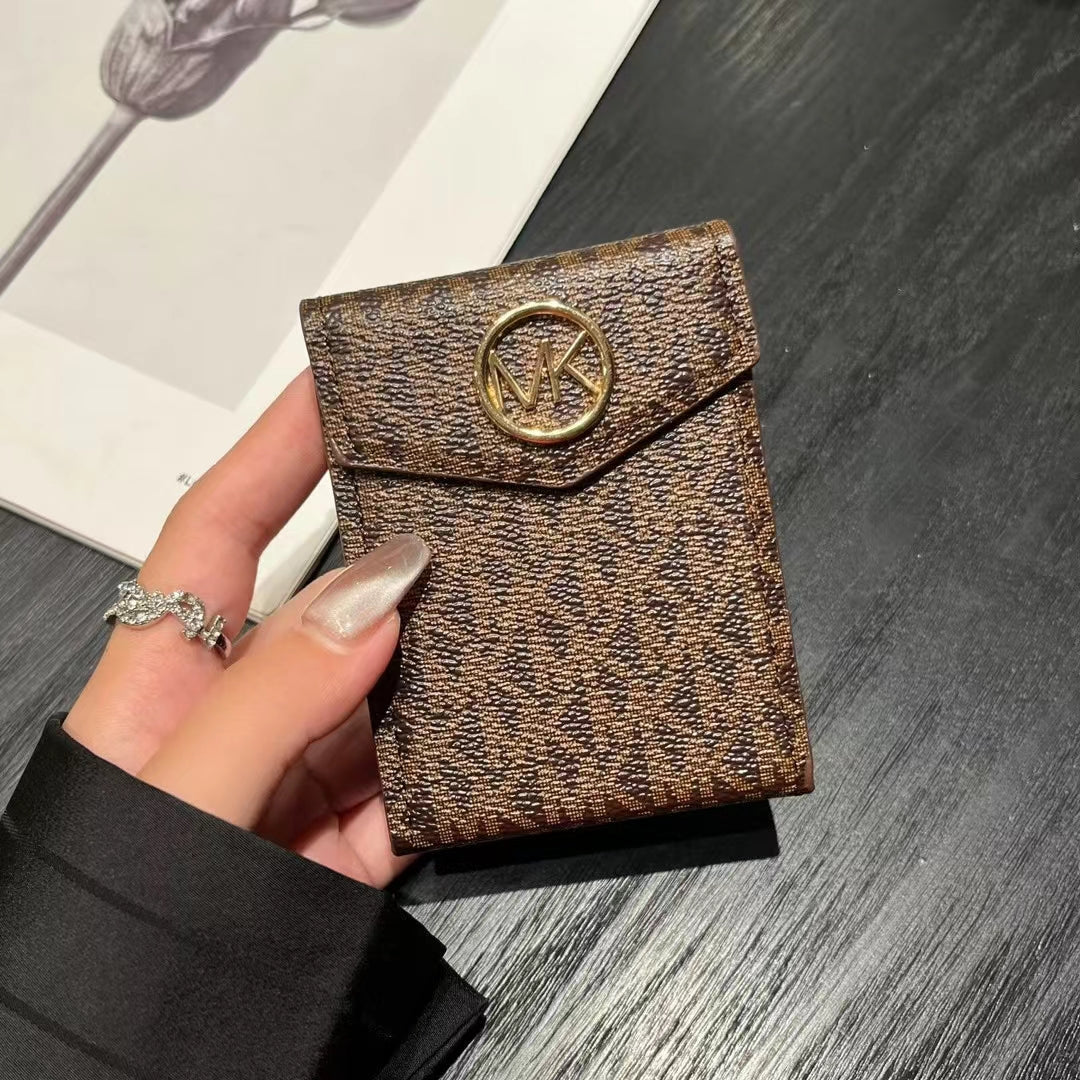 Portafogli porta carte di lusso ispirati a MK & CO con monogramma