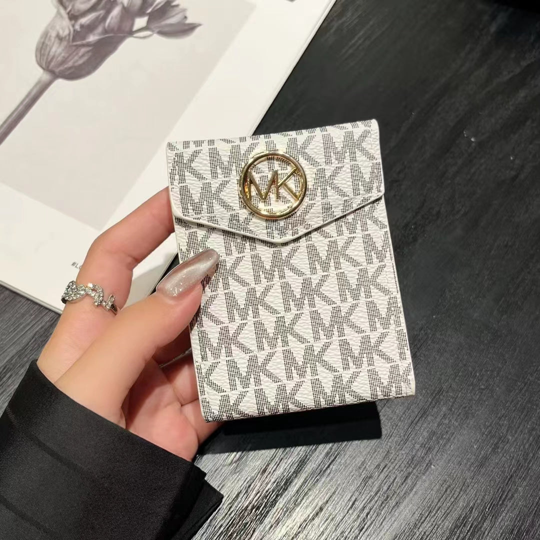 Portafogli porta carte di lusso ispirati a MK & CO con monogramma