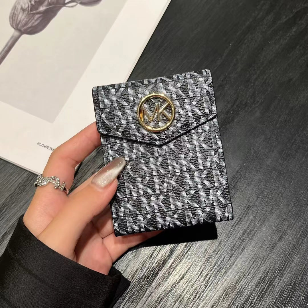 Portafogli porta carte di lusso ispirati a MK & CO con monogramma