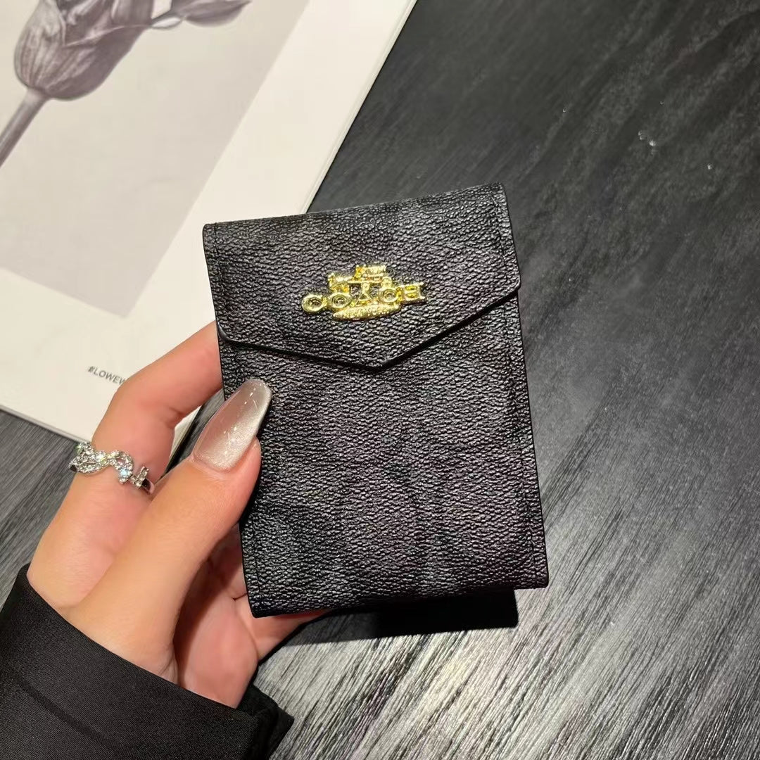 Portafogli porta carte di lusso ispirati a MK & CO con monogramma