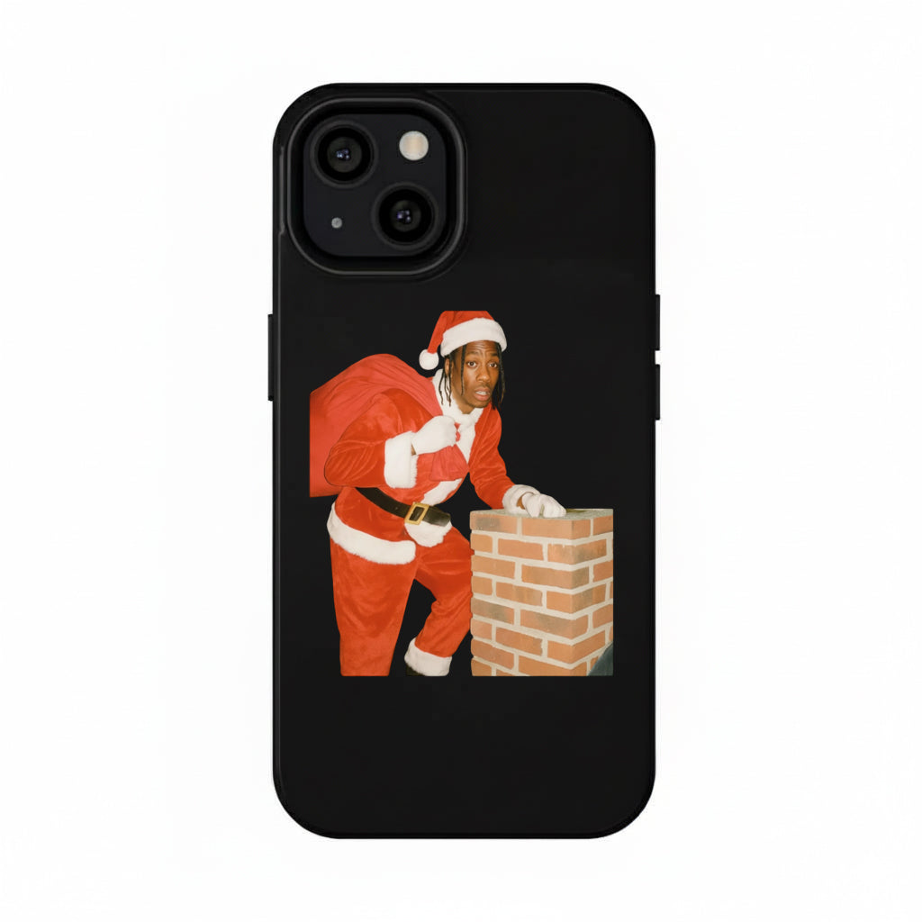 3D Lenticular Phone Case – Travis Scott & Kanye West Santa Chimney Dual Flip Visuals