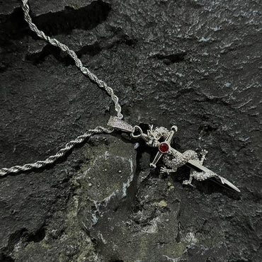 Dragon Sword Titanium Steel Necklace