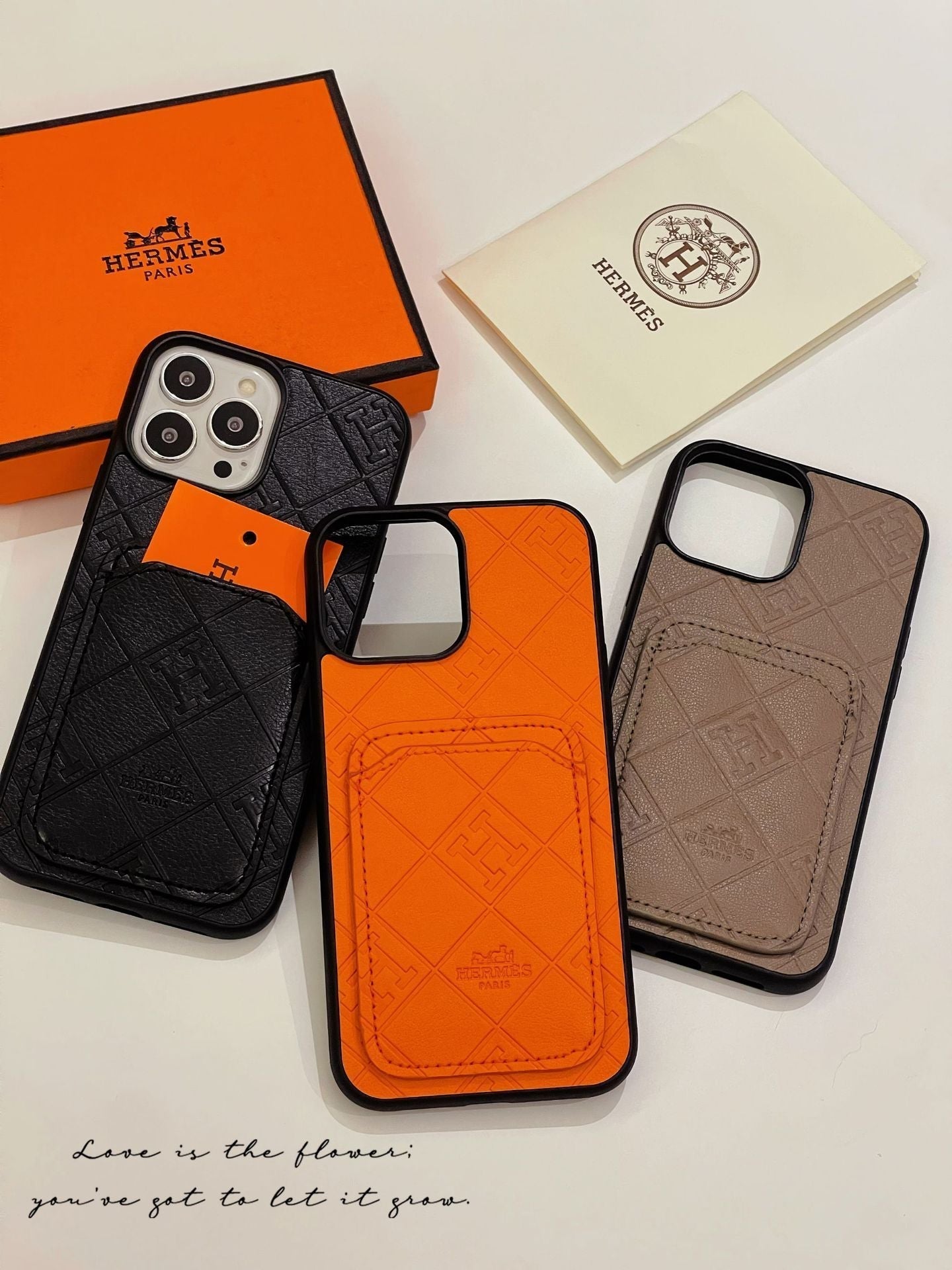 H Læderkortholder iPhone-etui