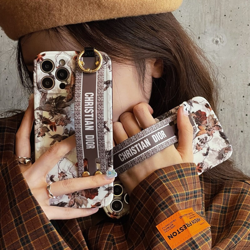 Fashion Maple Leaf Wristband iPhone-etui
