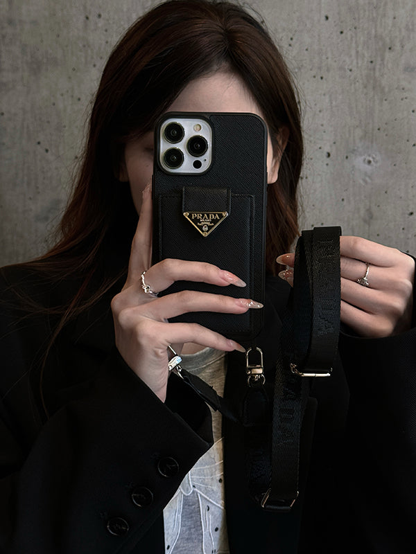 Luksus Crossbody læder cover til iPhone