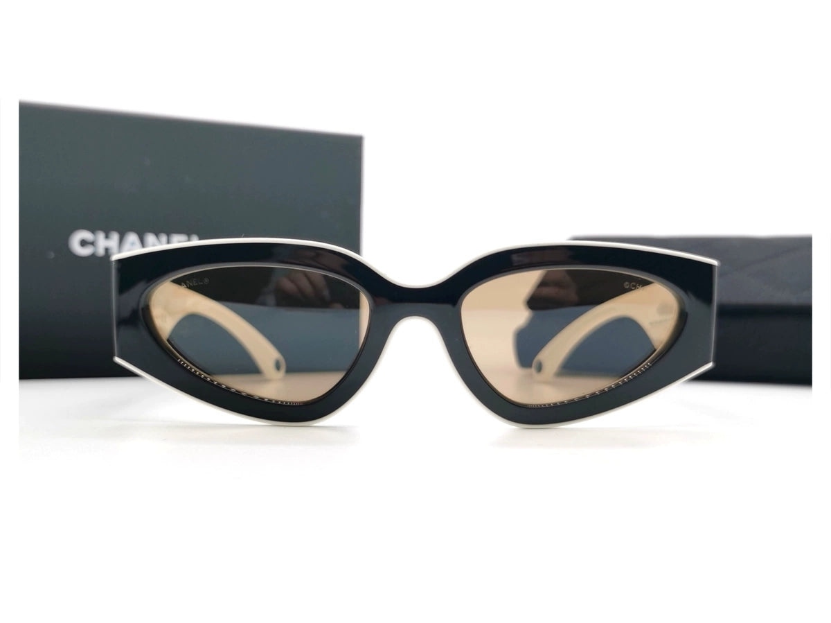 Rechteckige Acetat-Sonnenbrille