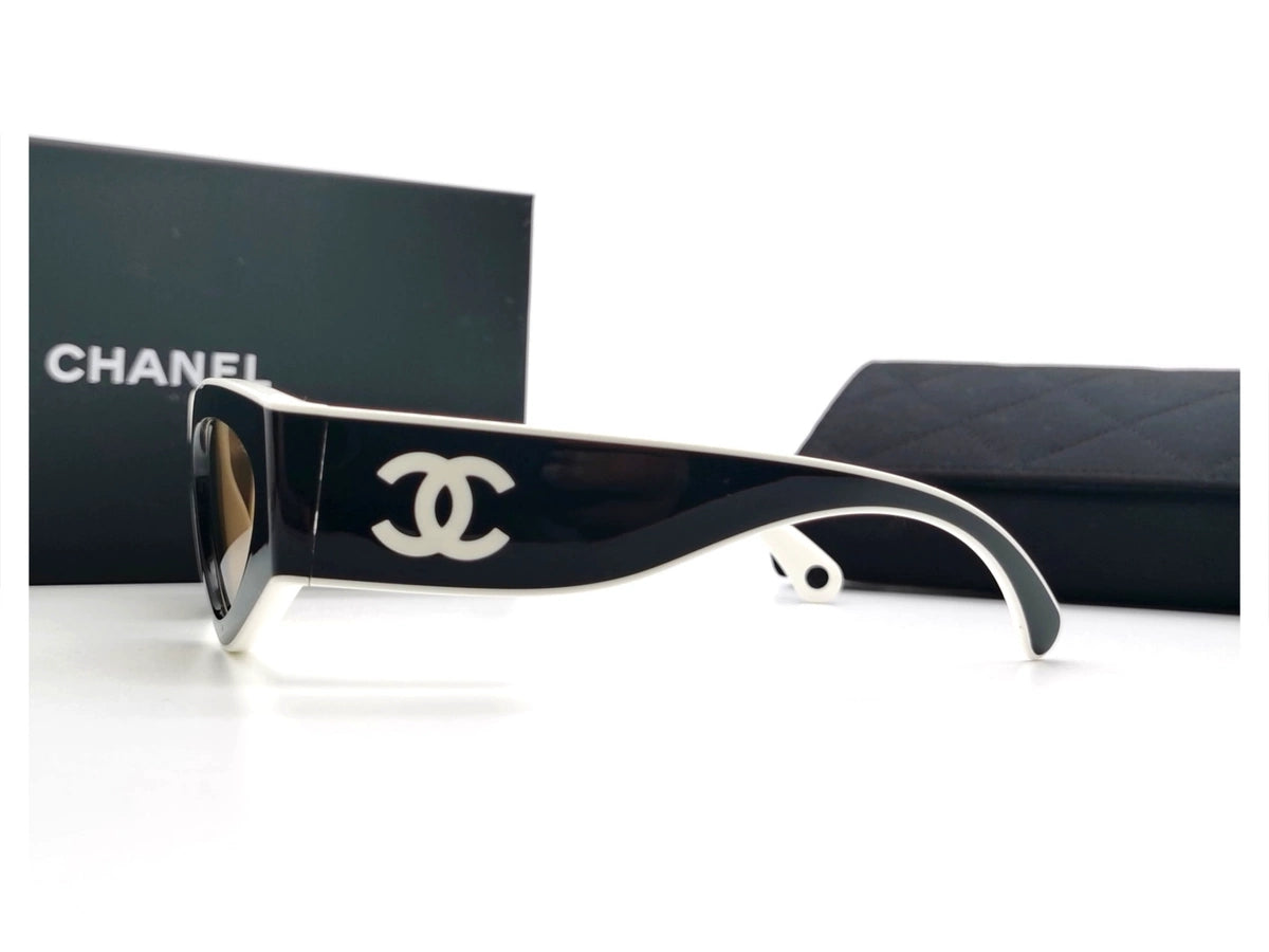 Rechteckige Acetat-Sonnenbrille