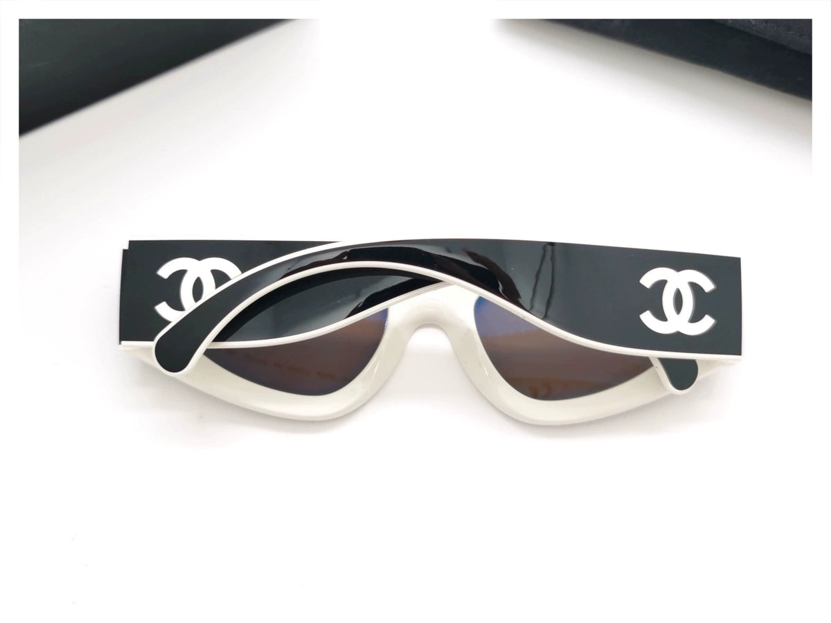 Rechteckige Acetat-Sonnenbrille
