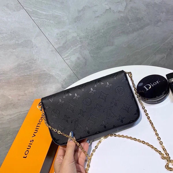 Vintage Monogram Konvolut Kæde Crossbody