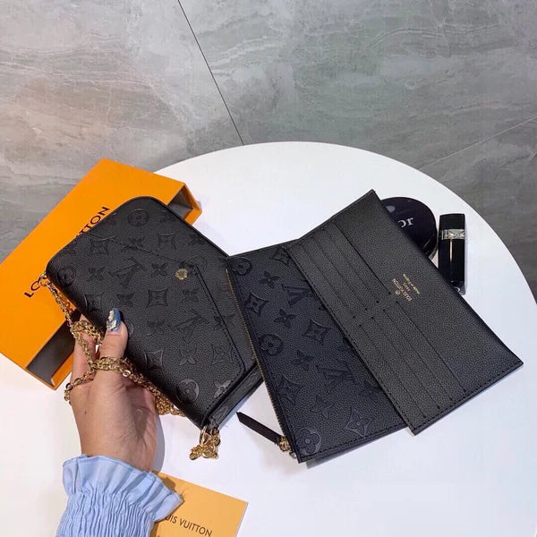 Vintage Monogram Konvolut Kæde Crossbody