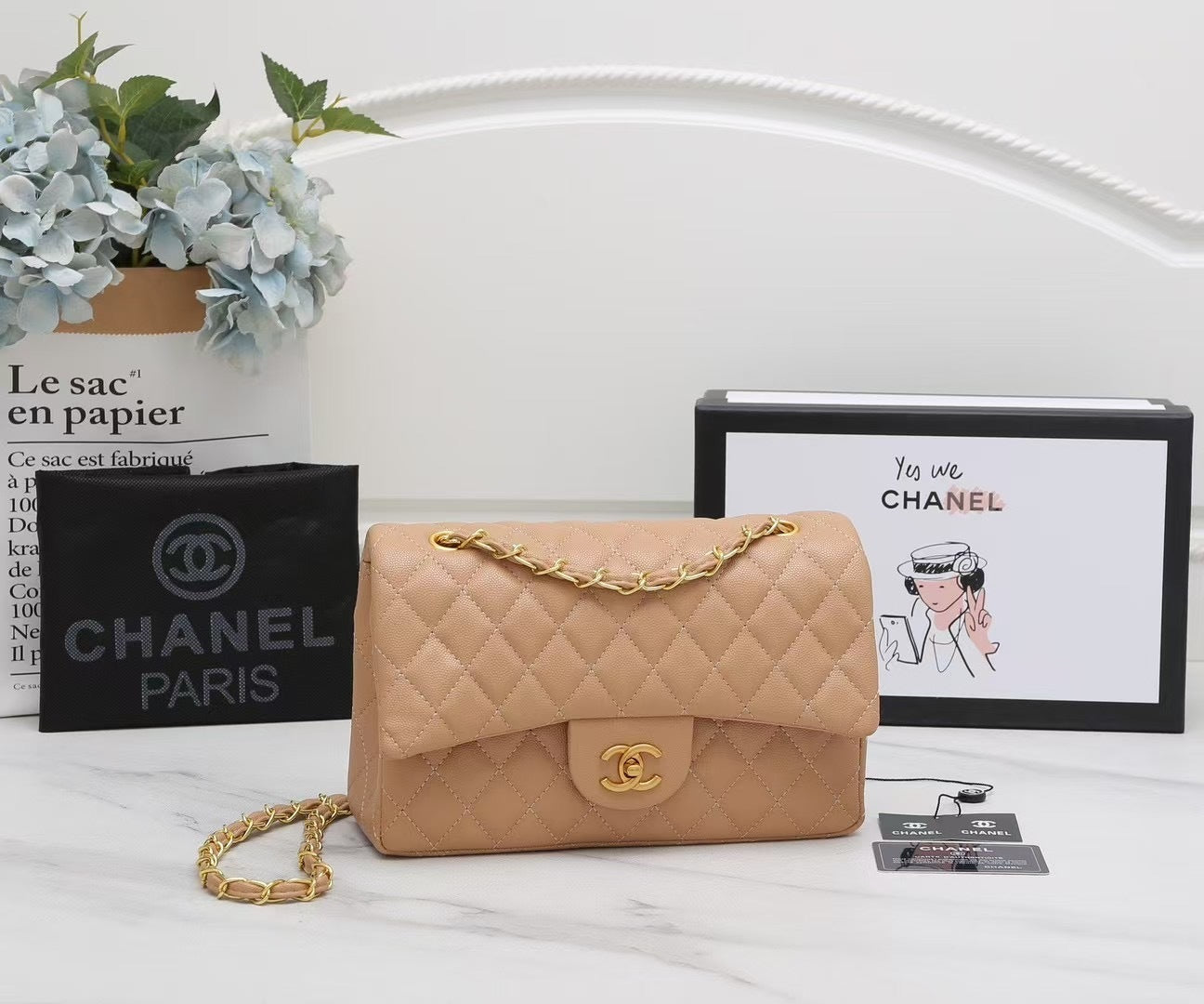 Luxuriöse Schultertasche aus gestepptem Leder – zeitlose Eleganz für jeden Anlass