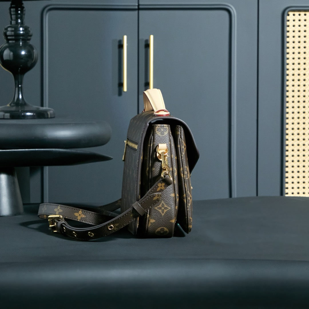 Sac à bandoulière 2-en-1 marron foncé & 010