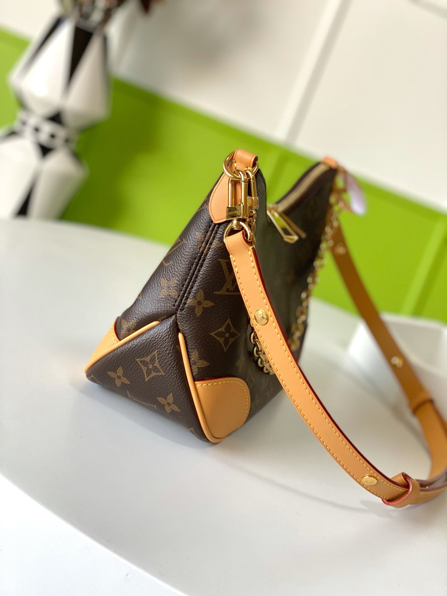Luxe Monogram Hobo Handbag