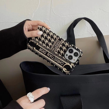 الأزياء Houndstooth معصمه حالة فون