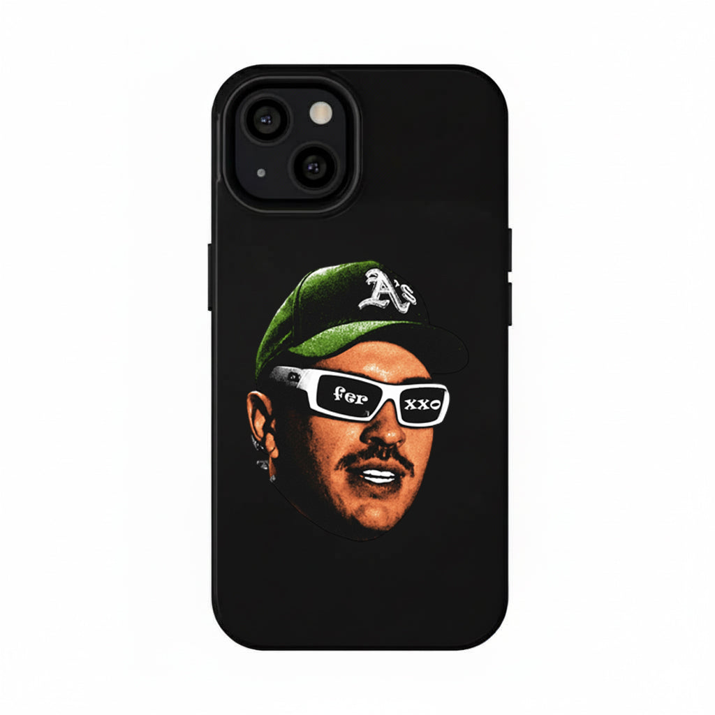 3D Lenticular Phone Case – FEID Dual Flip Visuals Black & Green Hip-Hop Design