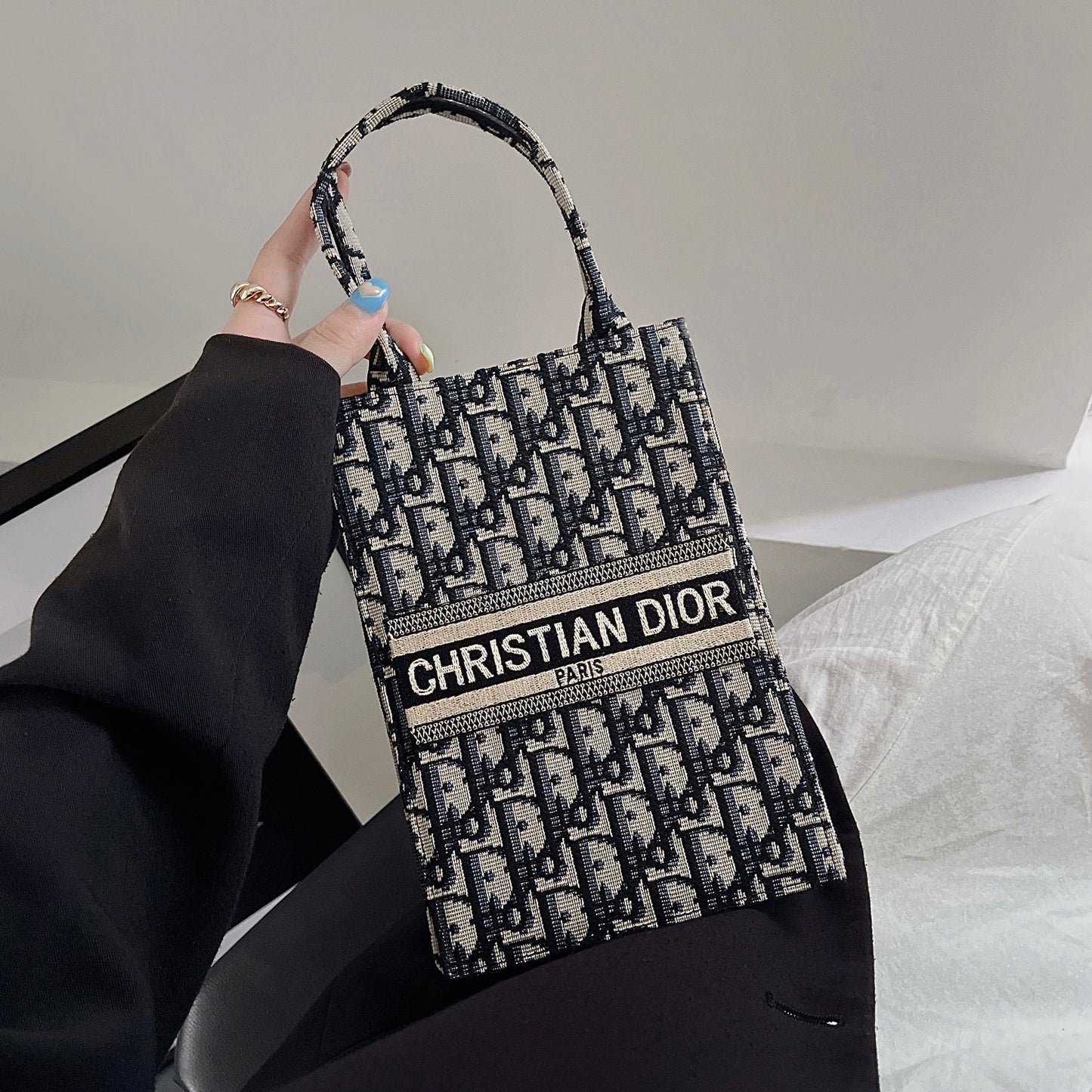 Borsa tote classica con tracolla