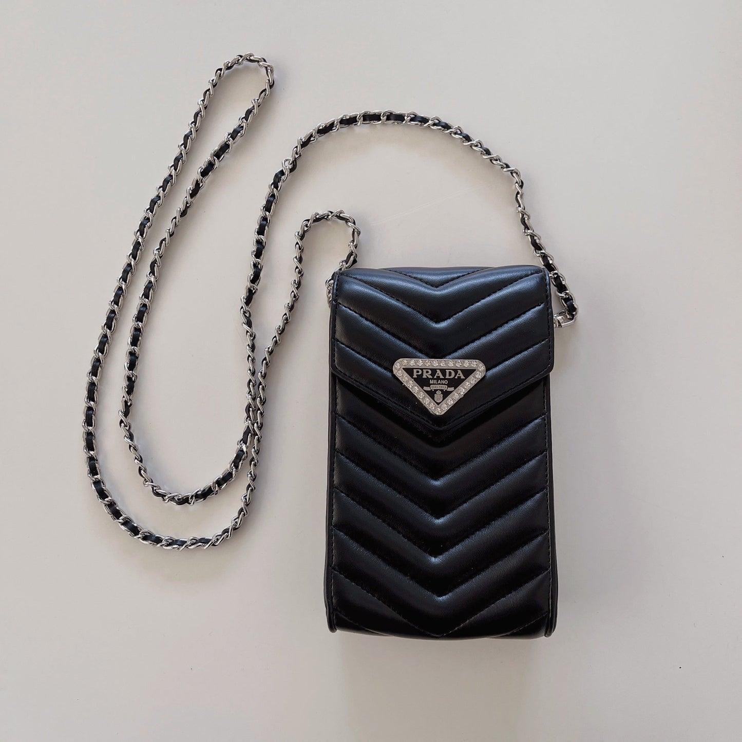 Crossbody læder telefontaske