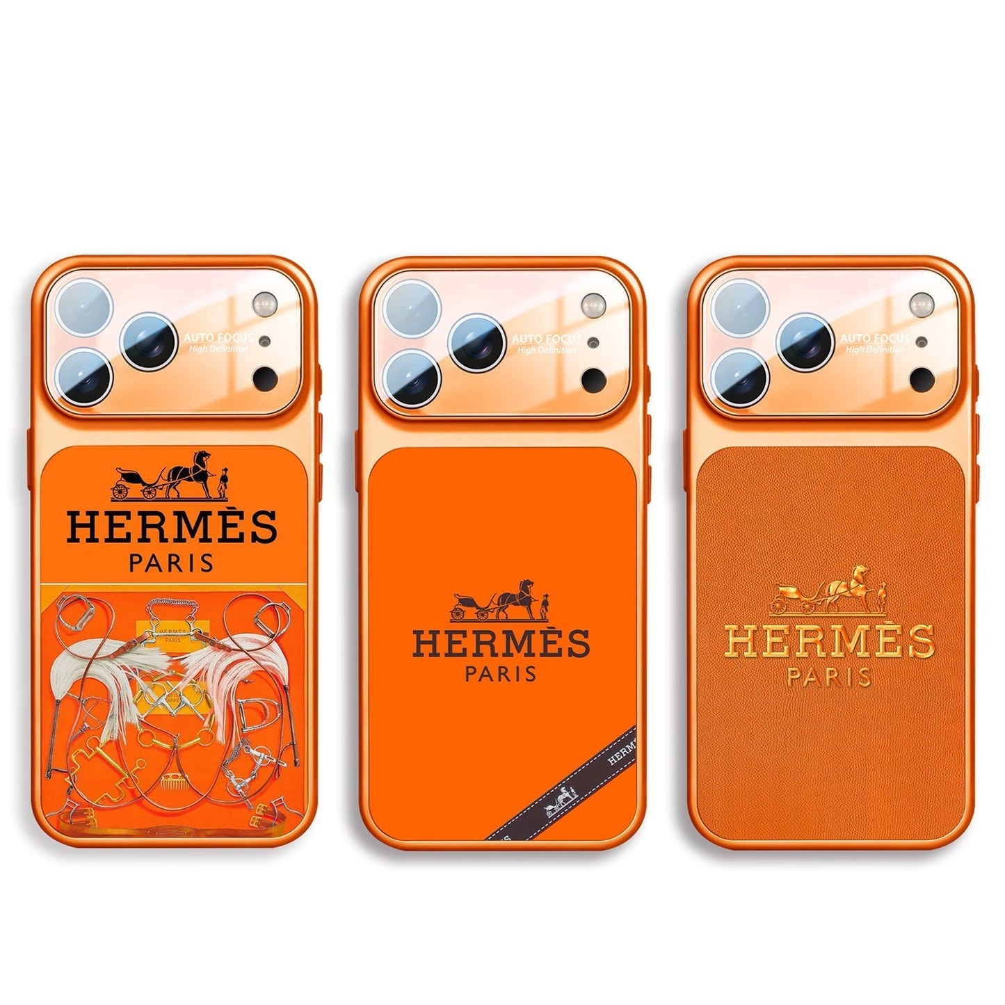 H Luxury Orange Series iPhone etui