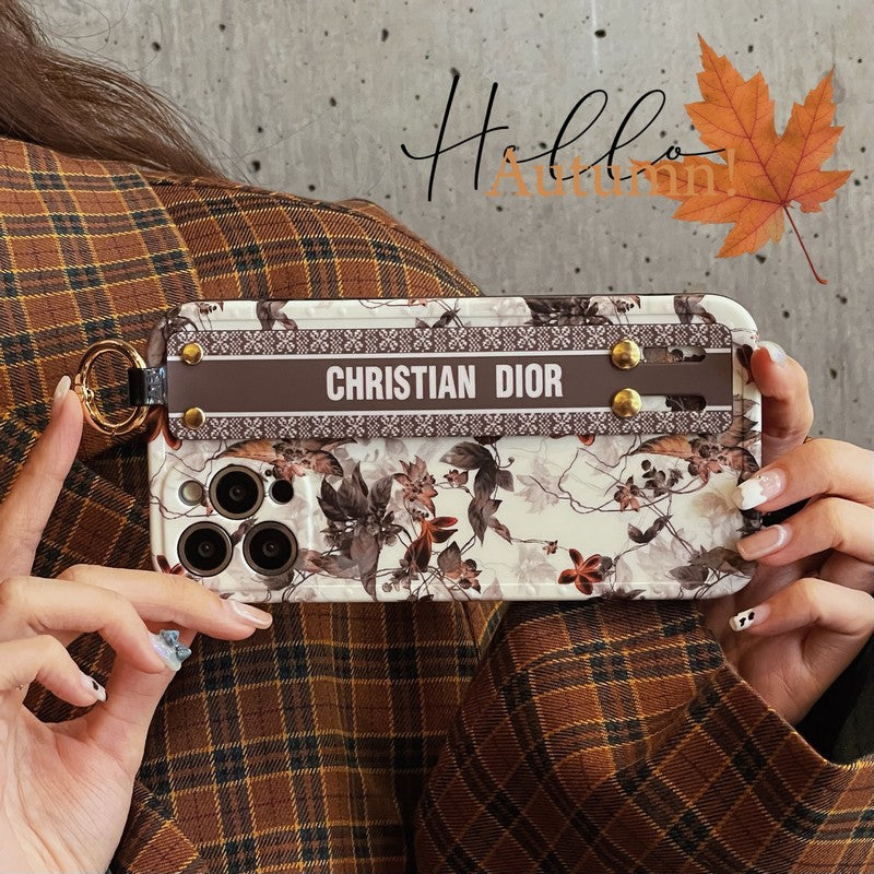 Fashion Maple Leaf Wristband iPhone-etui