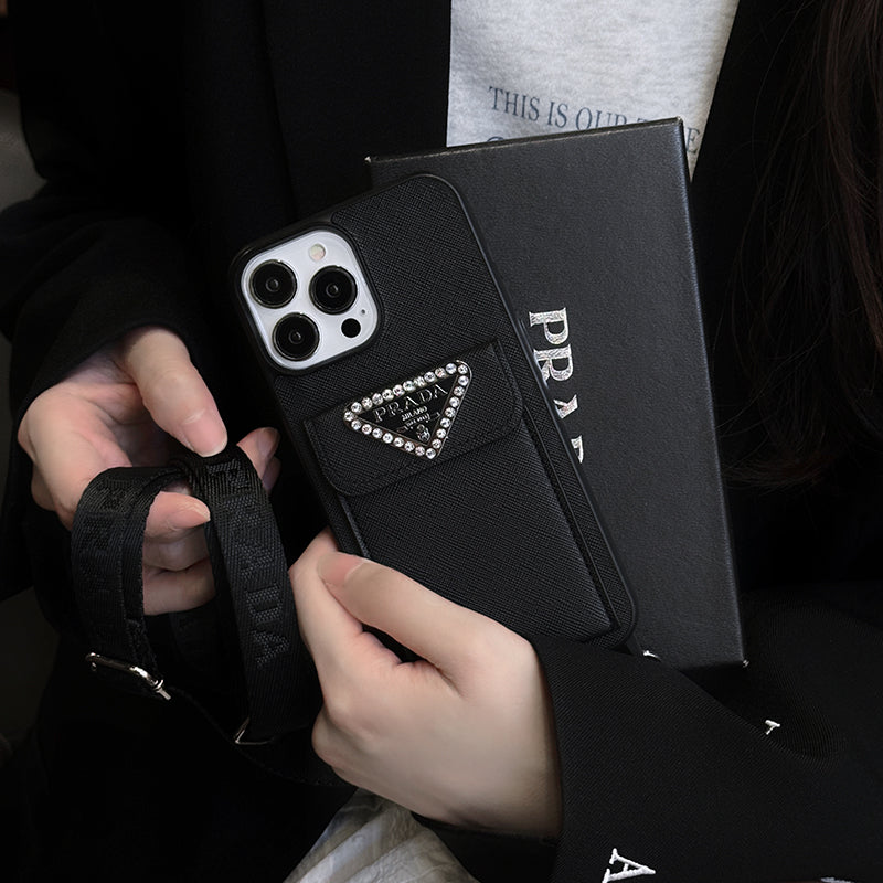 Luksus Crossbody læder cover til iPhone