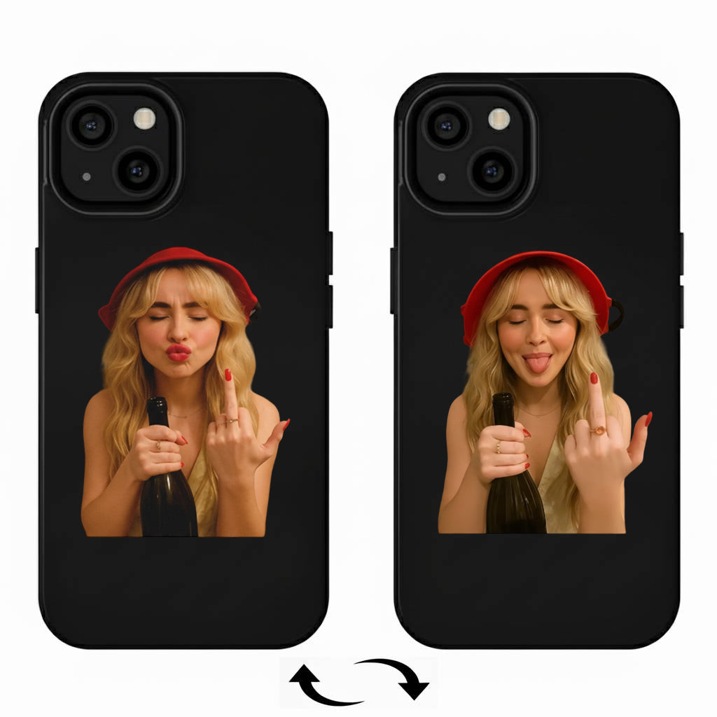 3D Lenticular Phone Case – Dual Visual Champagne Vibe Black Hip-Hop Design