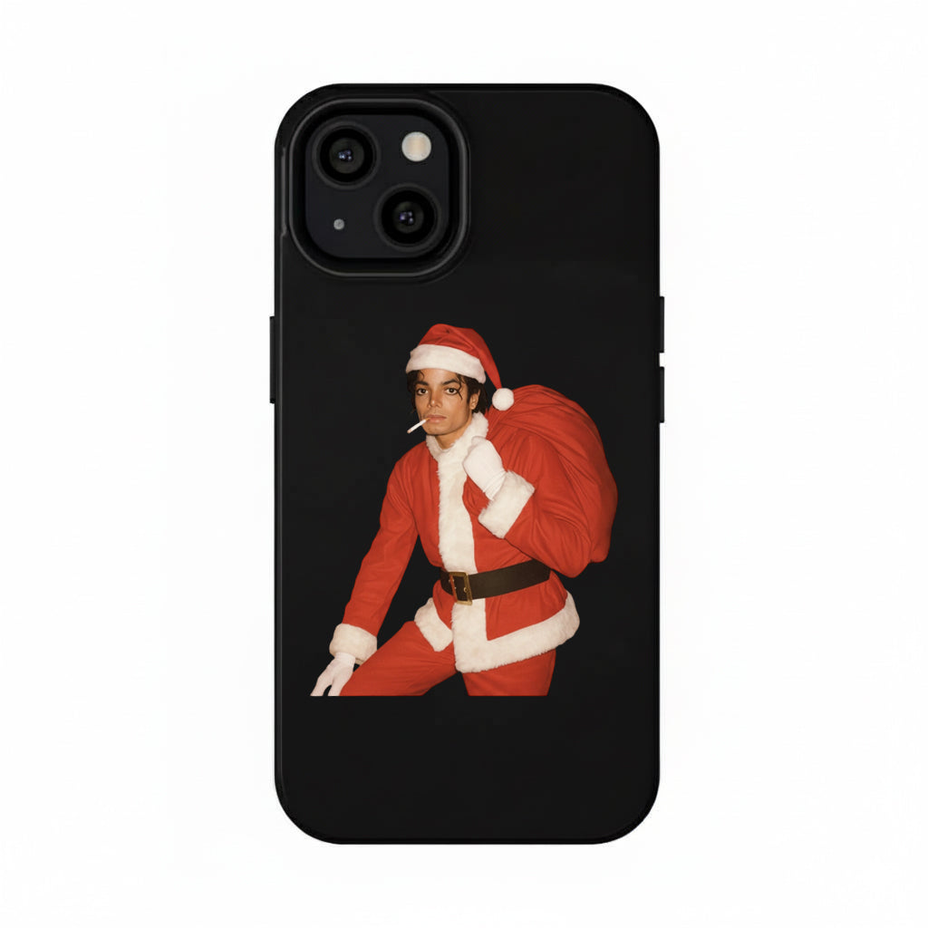 3D Lenticular Phone Case – Dual Visual Santa Vibe Black Hip-Hop Design
