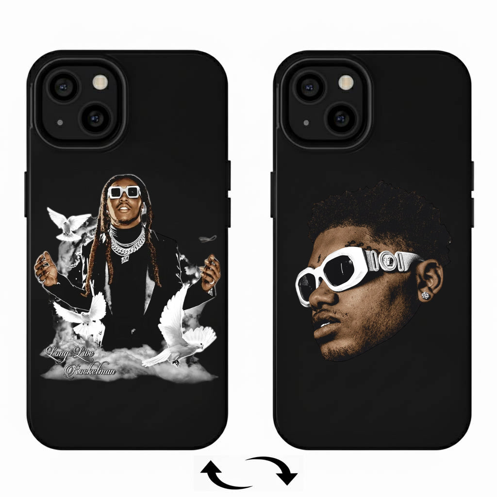 כיסוי טלפון עדשי תלת מימד (נתמך ב-Magsafe) — עיצוב חזותי כפול דינמי של Lil Uzi Vert