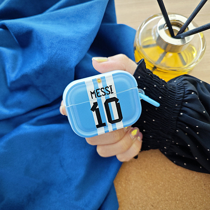 The Messi 10 Jersey Glossy AirPods Case