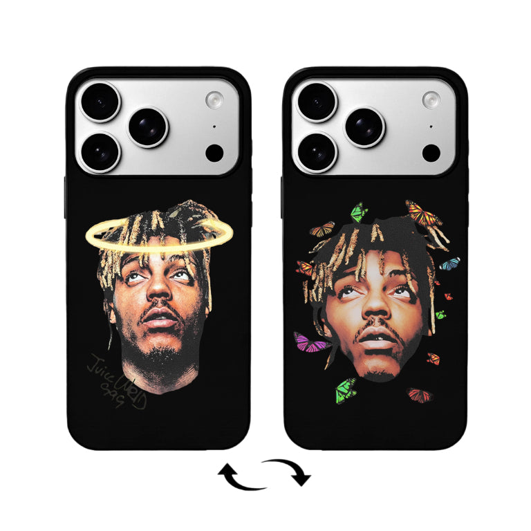3D Lenticular Phone Case – Dual Visual Hip-Hop Halo & Butterfly Design