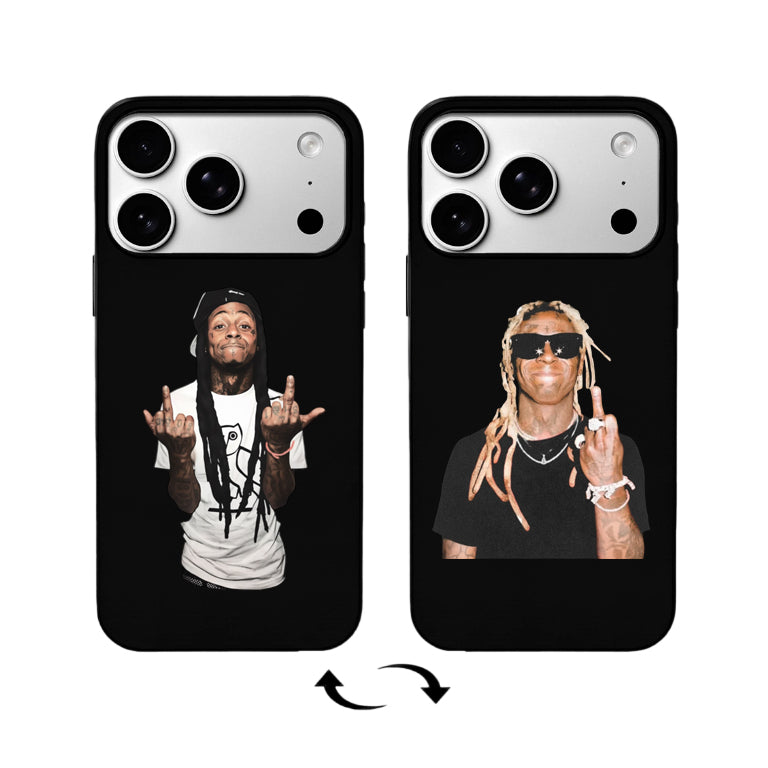 3D Lenticular Flip Phone Case – Dreadlocks Dual Gesture Hip-Hop Portrait Design