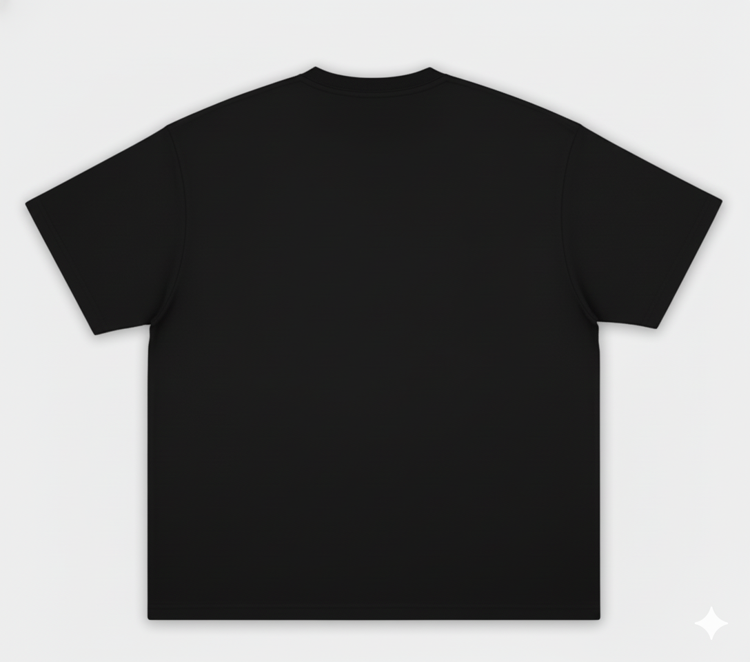 MaisonAurive Washed Hip-Hop Tee – Black | White | Waterwashed Grey