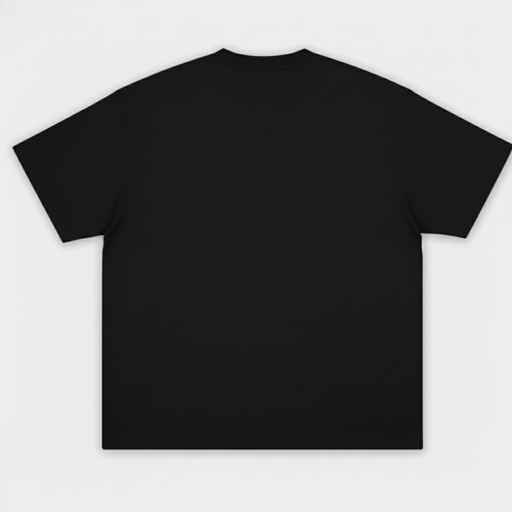 MaisonAurive Washed Hip-Hop Tee – Black | White | Waterwashed Grey