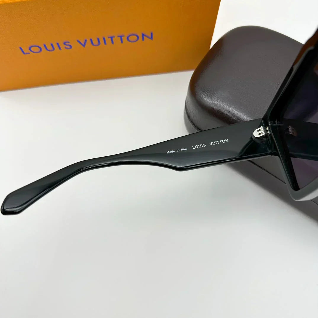 Lunettes de soleil de luxe à grande monture L-009
