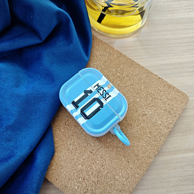 The Messi 10 Jersey Glossy AirPods Case