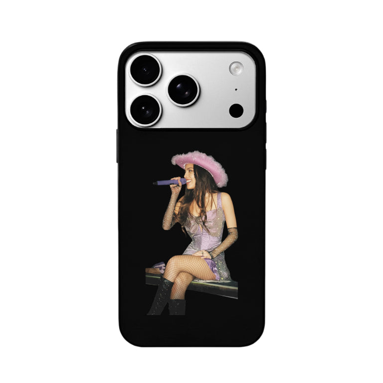 3D Lenticular Flip Phone Case – Singer Dual Portrait: Stage Glam & Edgy Chic Style