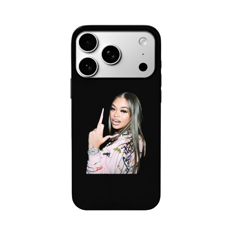 3D Lenticular Flip Phone Case – Dual Hip-Hop Portrait & Text Design