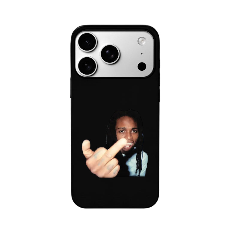 3D Lenticular Flip Phone Case – Dual Hip-Hop Gesture Portrait Design