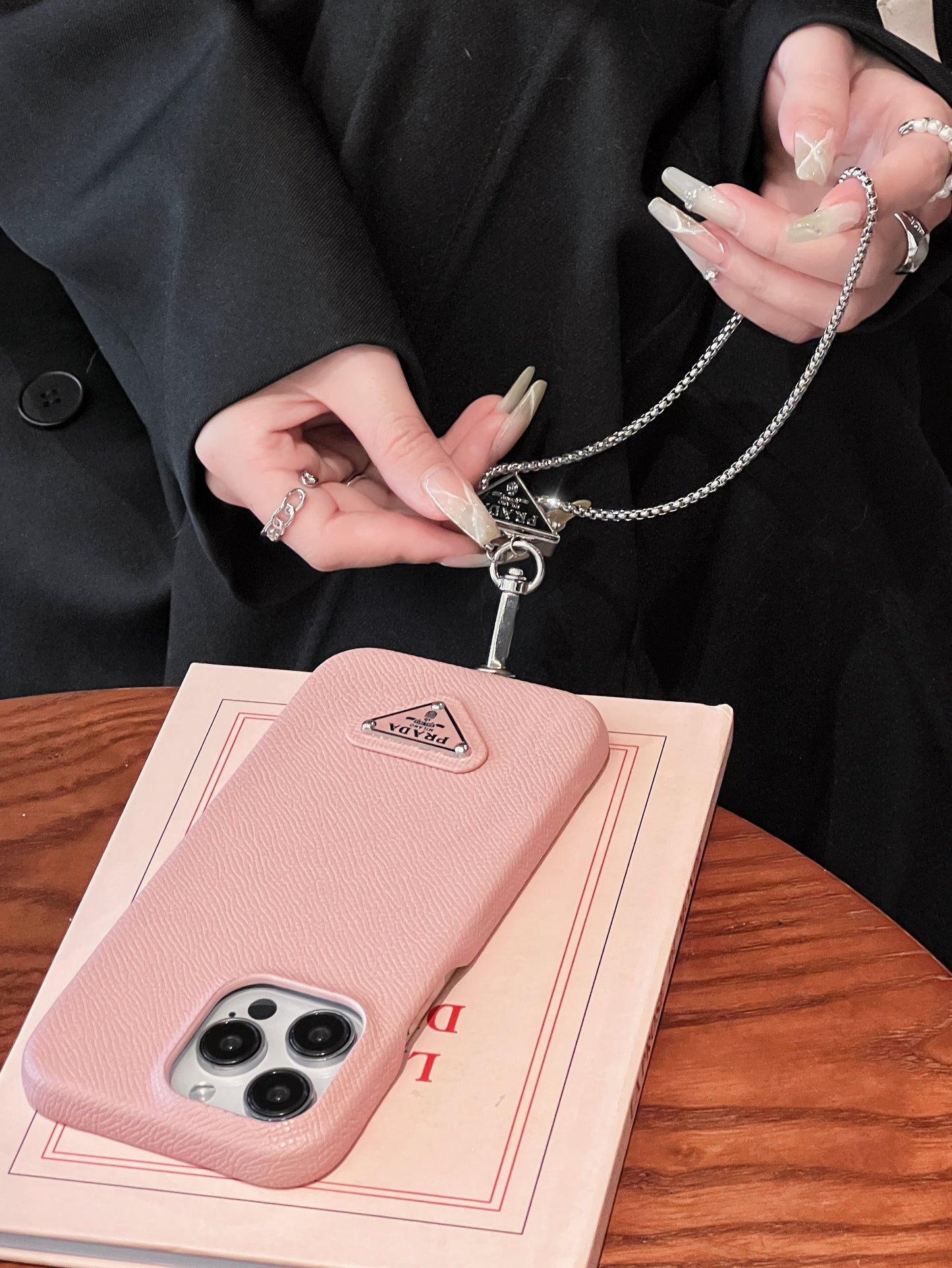 Luksus Læder Crossbody iPhone etui